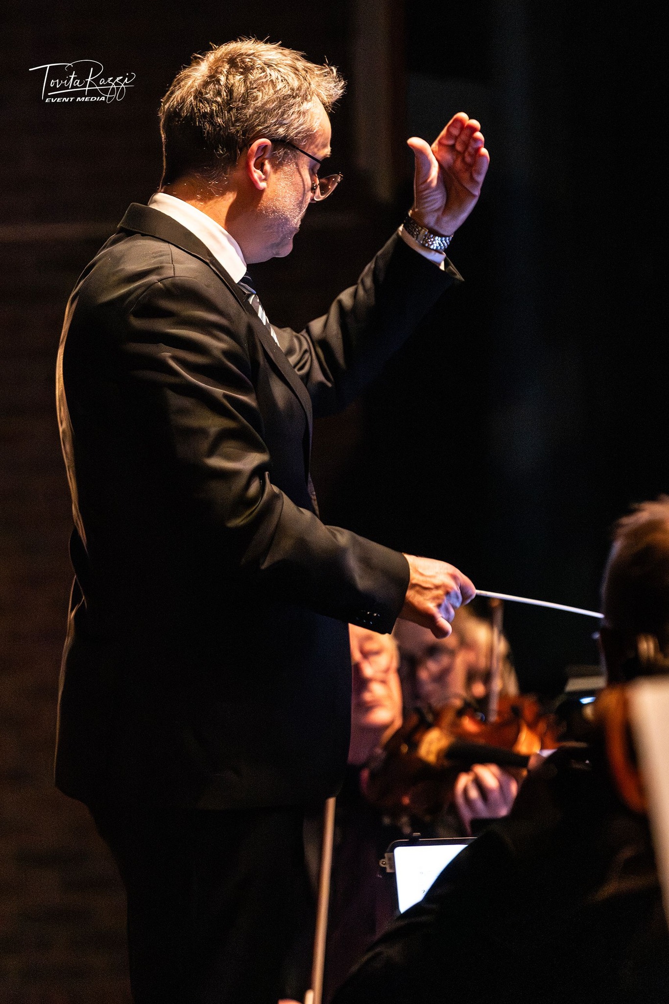 Detaljbilde fra orkesterkonsert