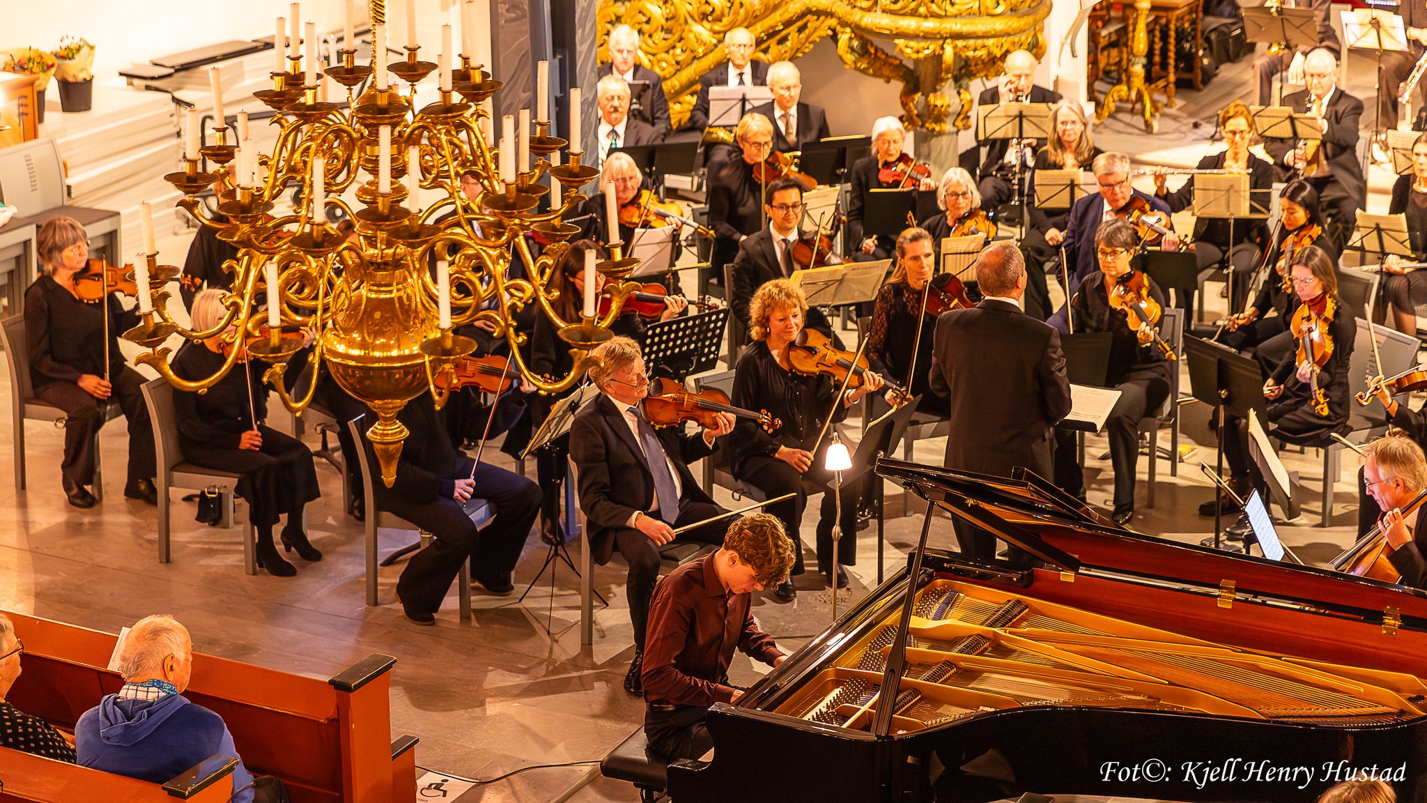 Orkesterbilde fra konsert