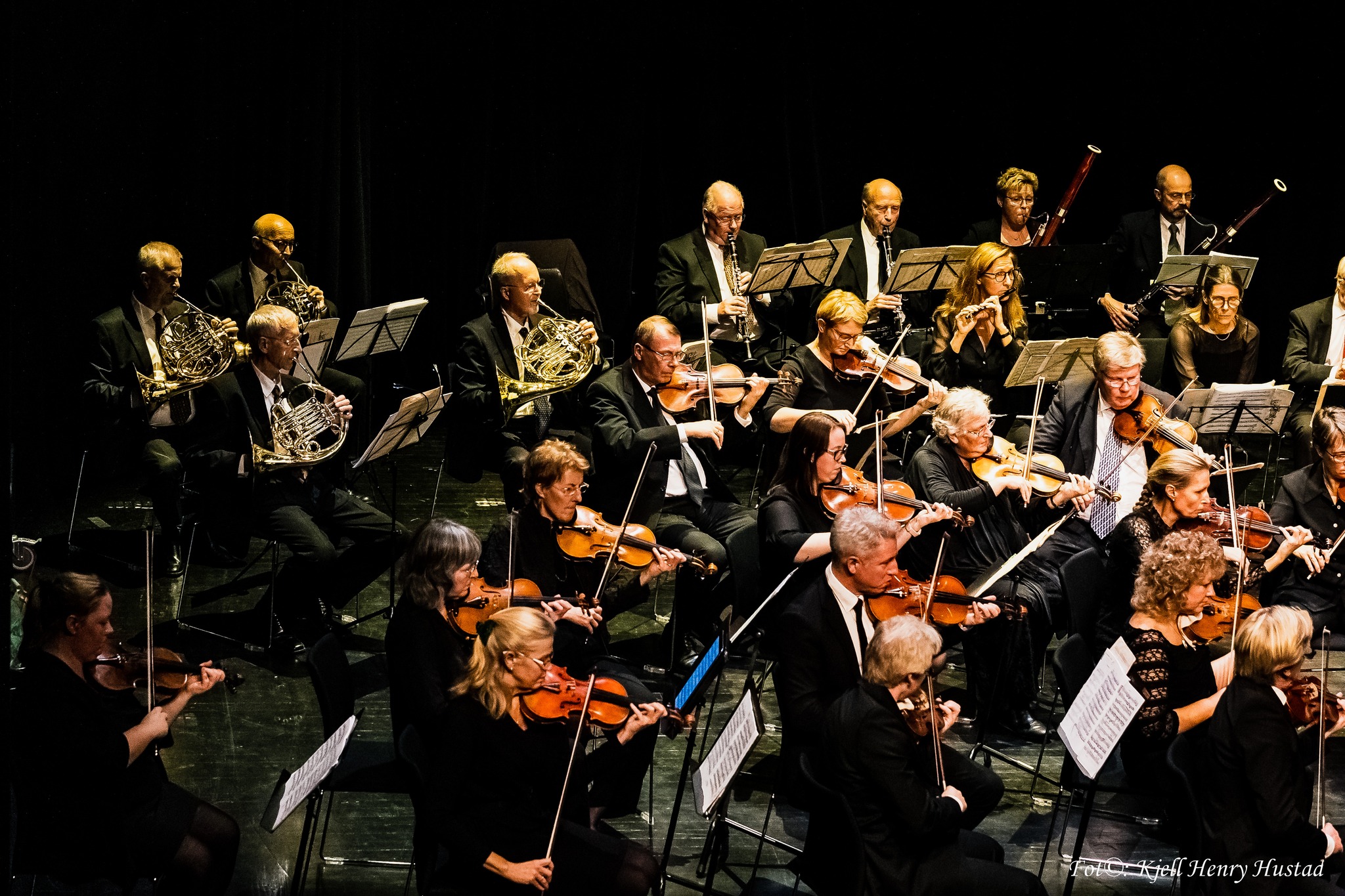 Musikere i konsertsal