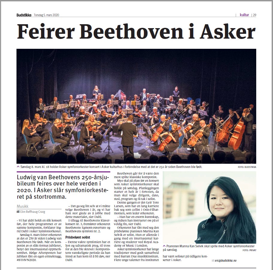 Konsertstemning med Asker symfoniorkester