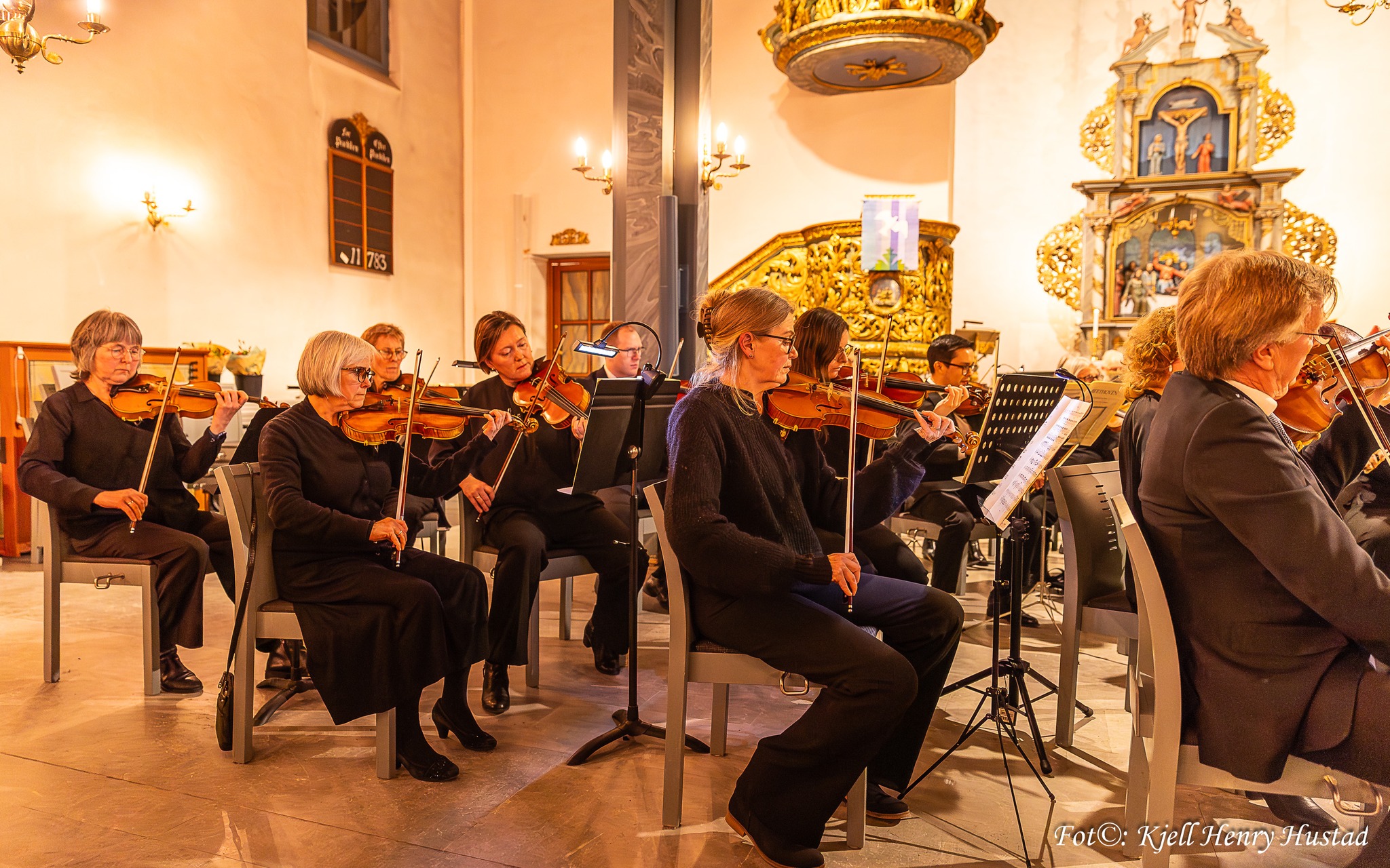 Konsertbilde fra Asker symfoniorkester